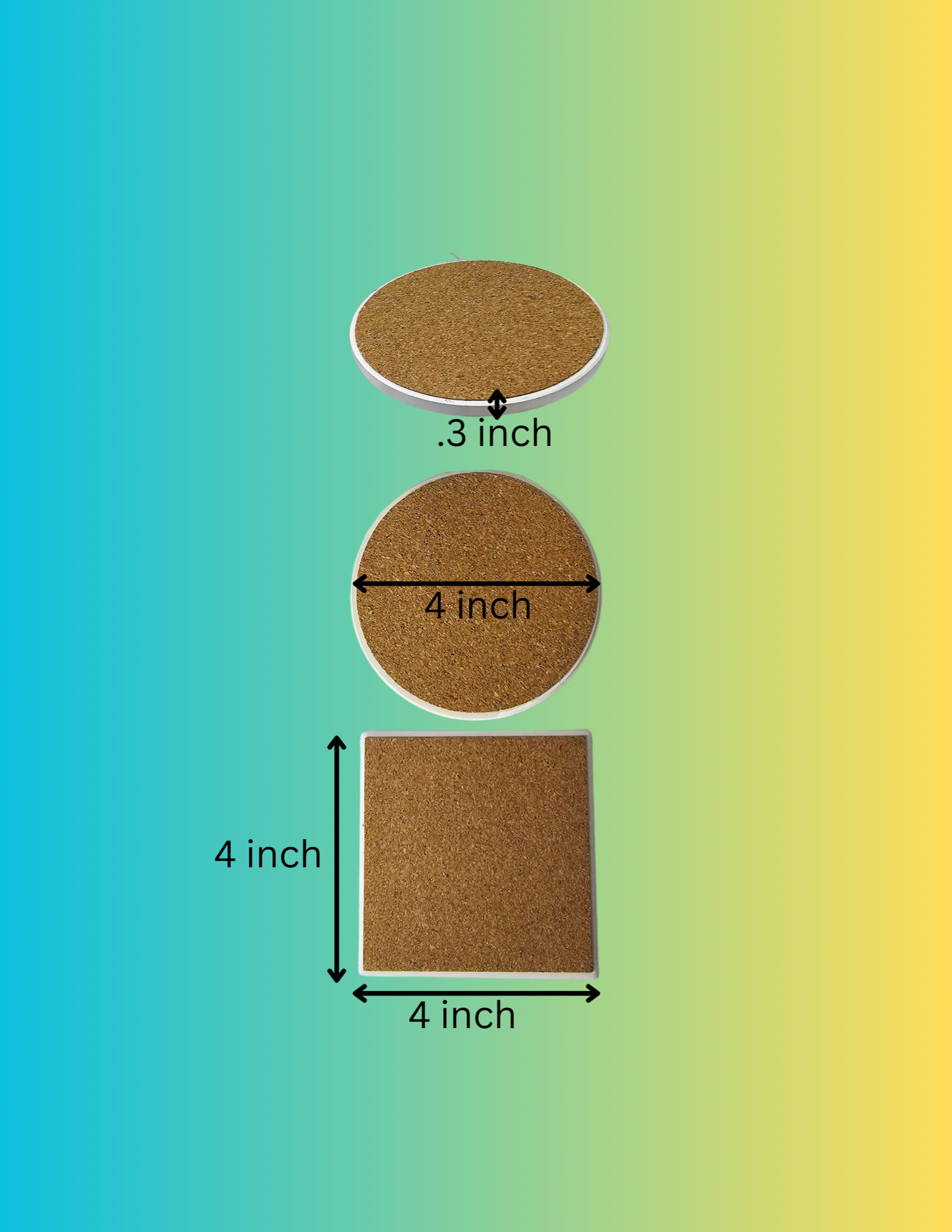 Personalized Coasters | Custom Photo | Free Holder with Set of 4, 6 or 8