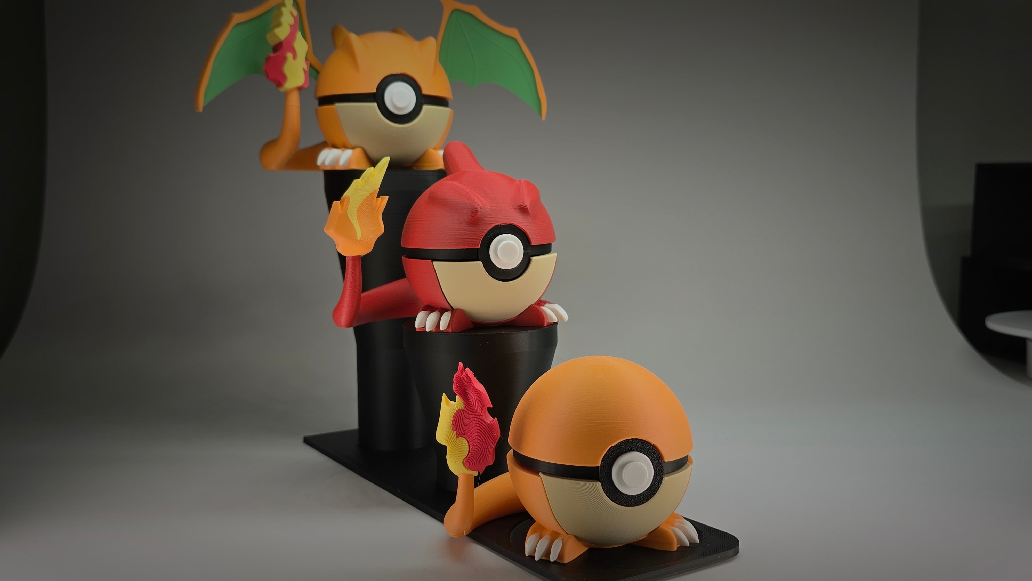 3-Tier Character Pokeball Display Stand
