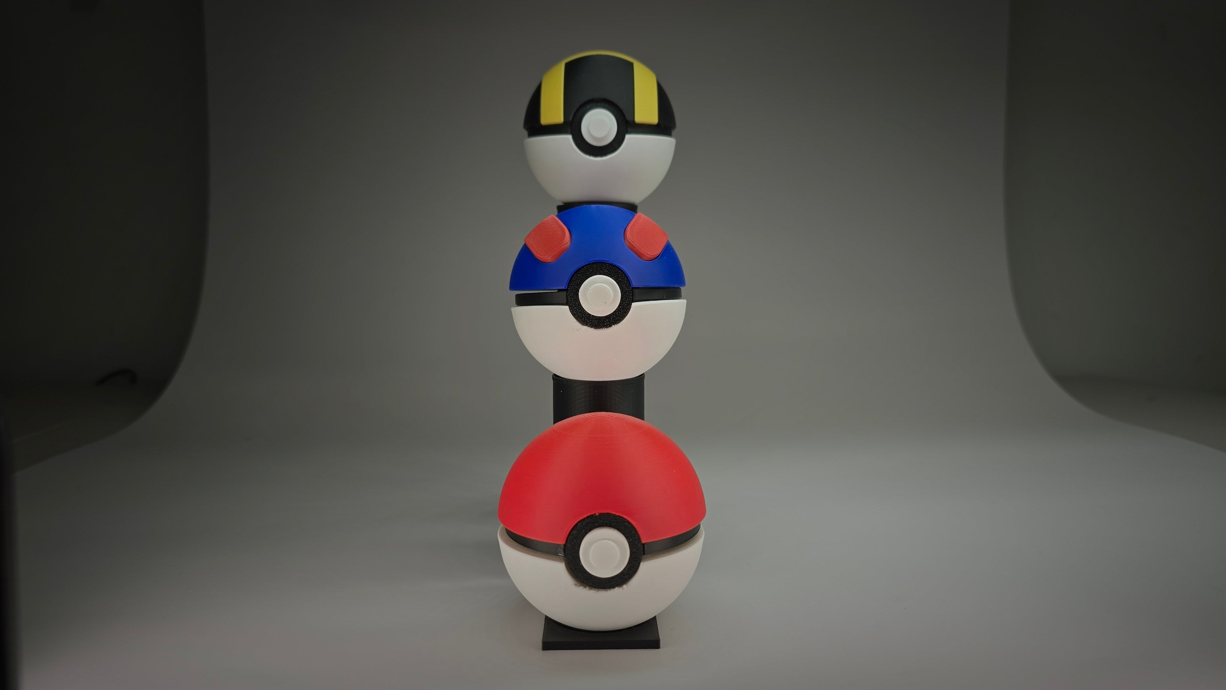 3-Tier Classic Pokeball Display Stand