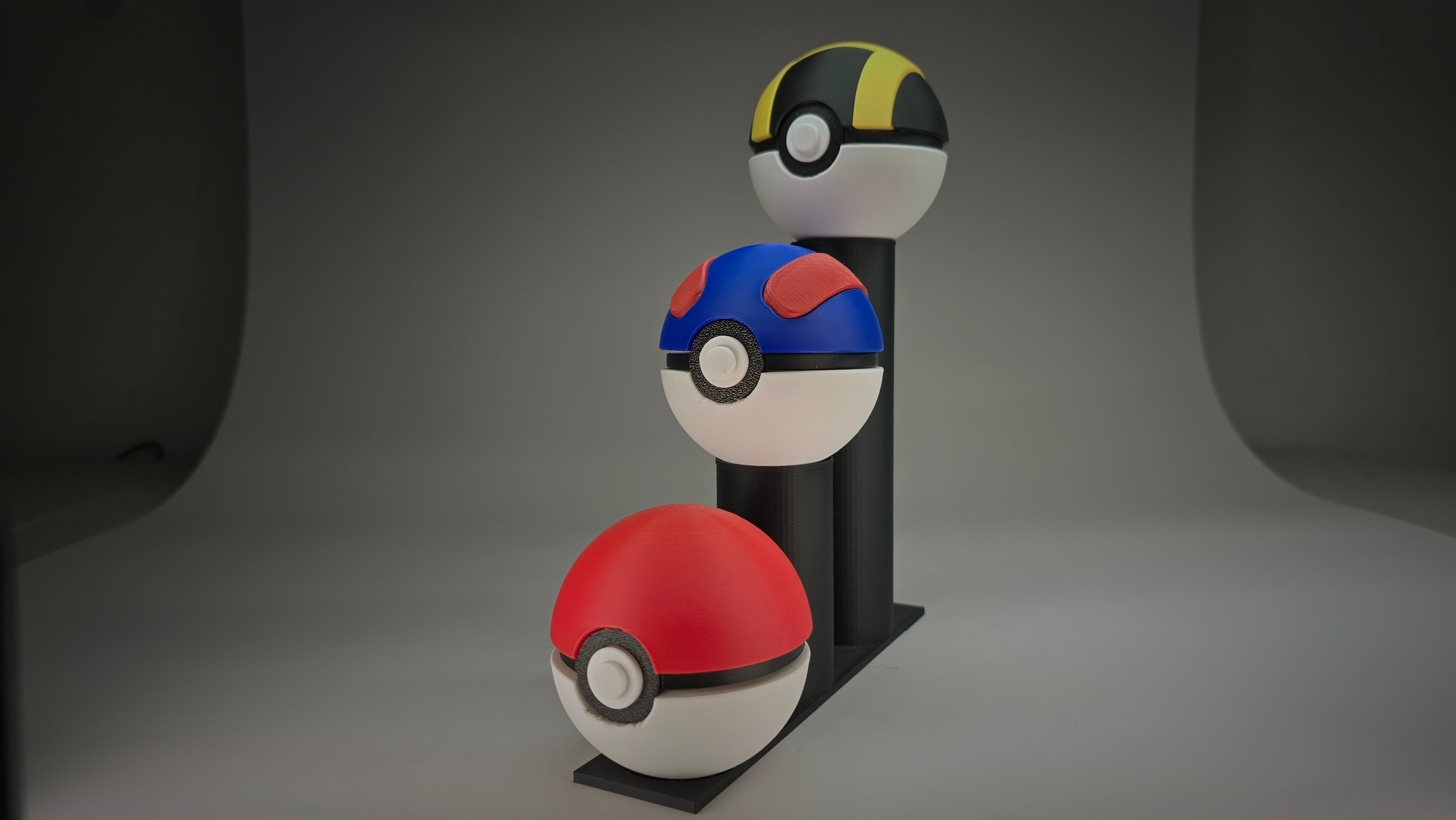 3-Tier Classic Pokeball Display Stand