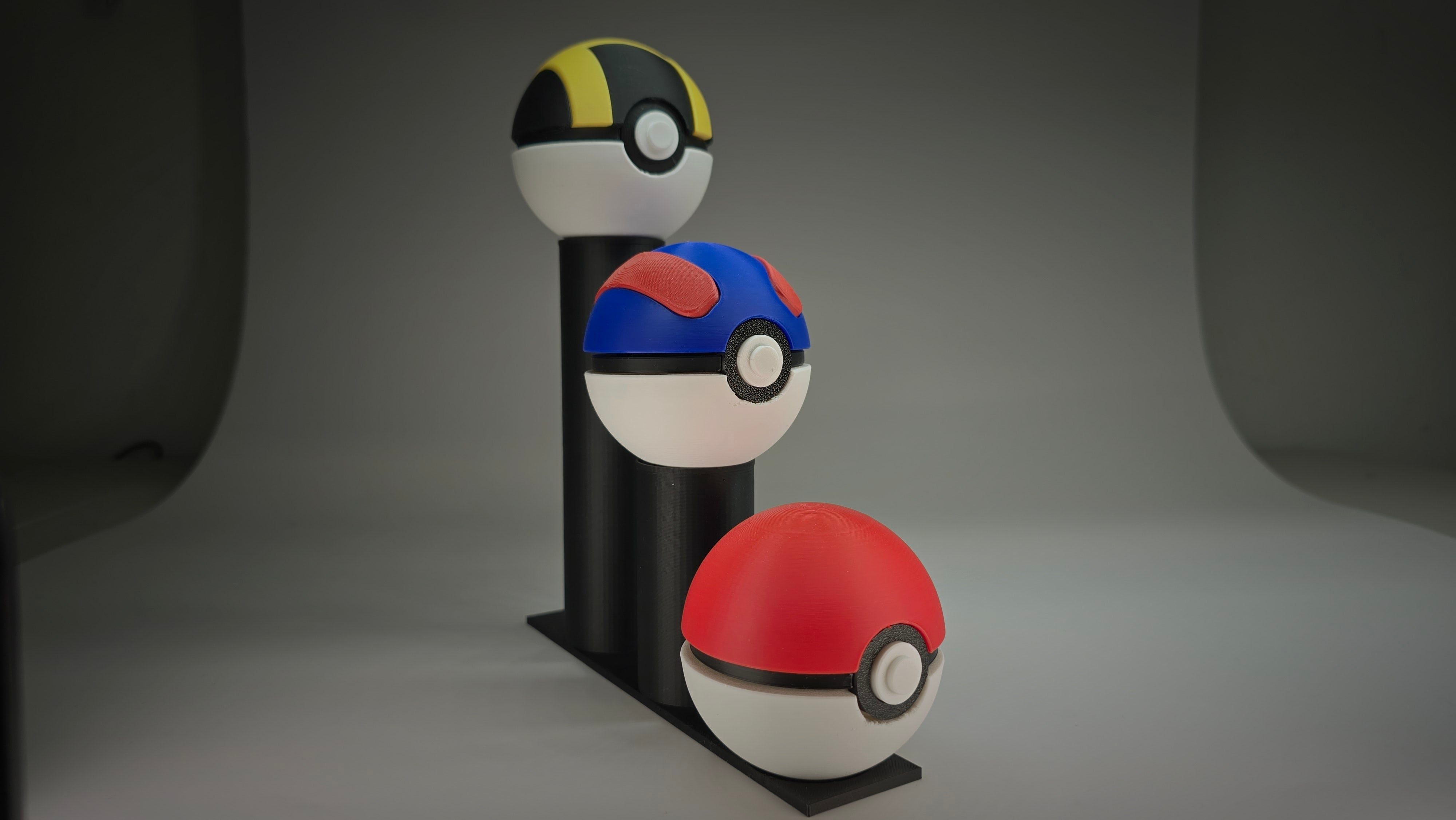 3-Tier Classic Pokeball Display Stand