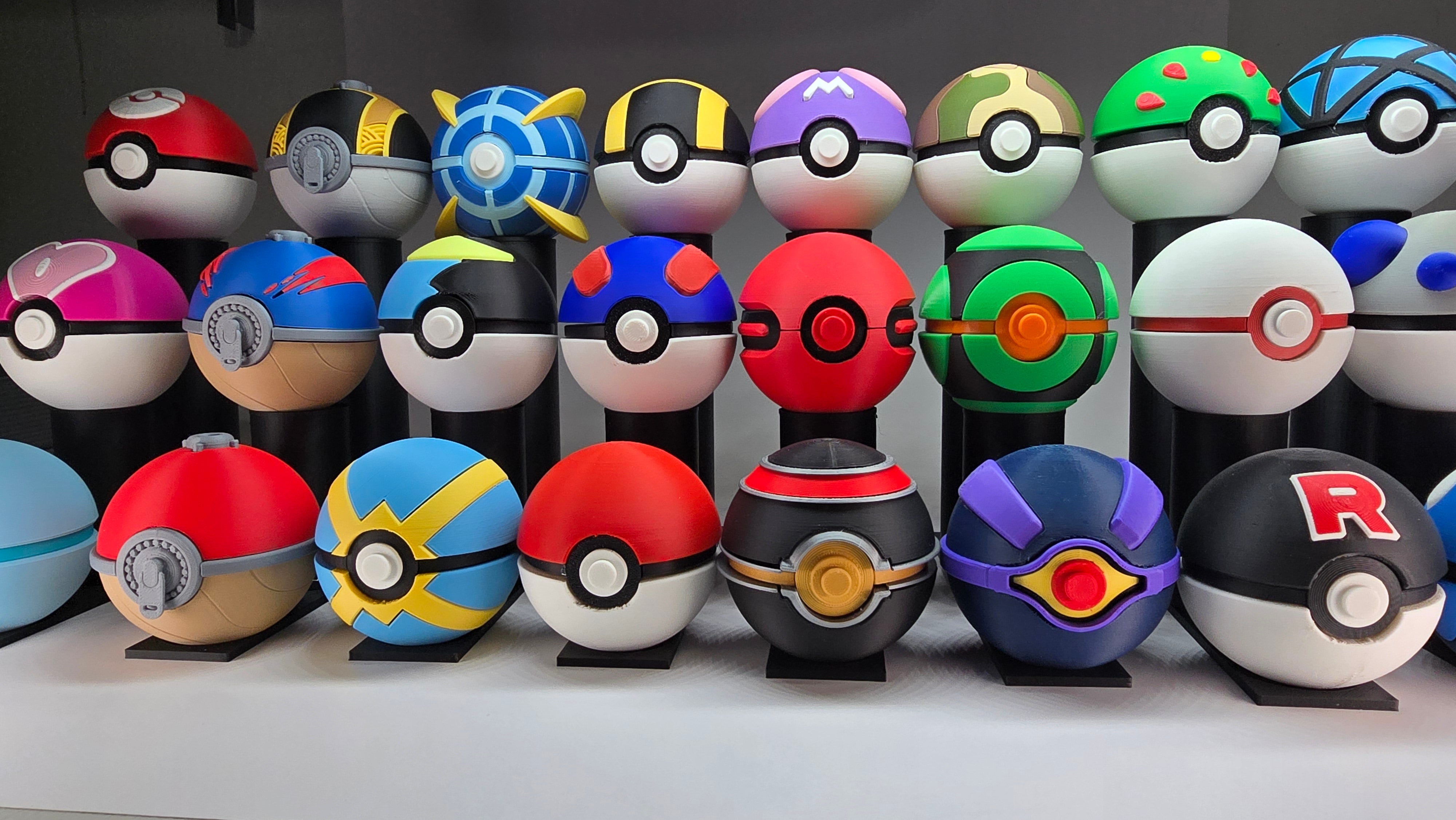 3-Tier Classic Pokeball Display Stand