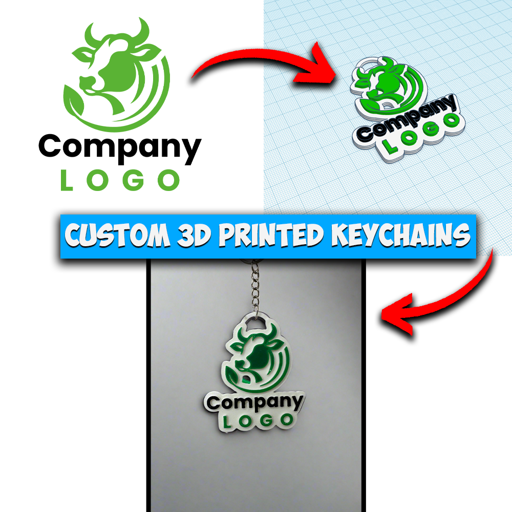 Custom 3D Printed Keychain