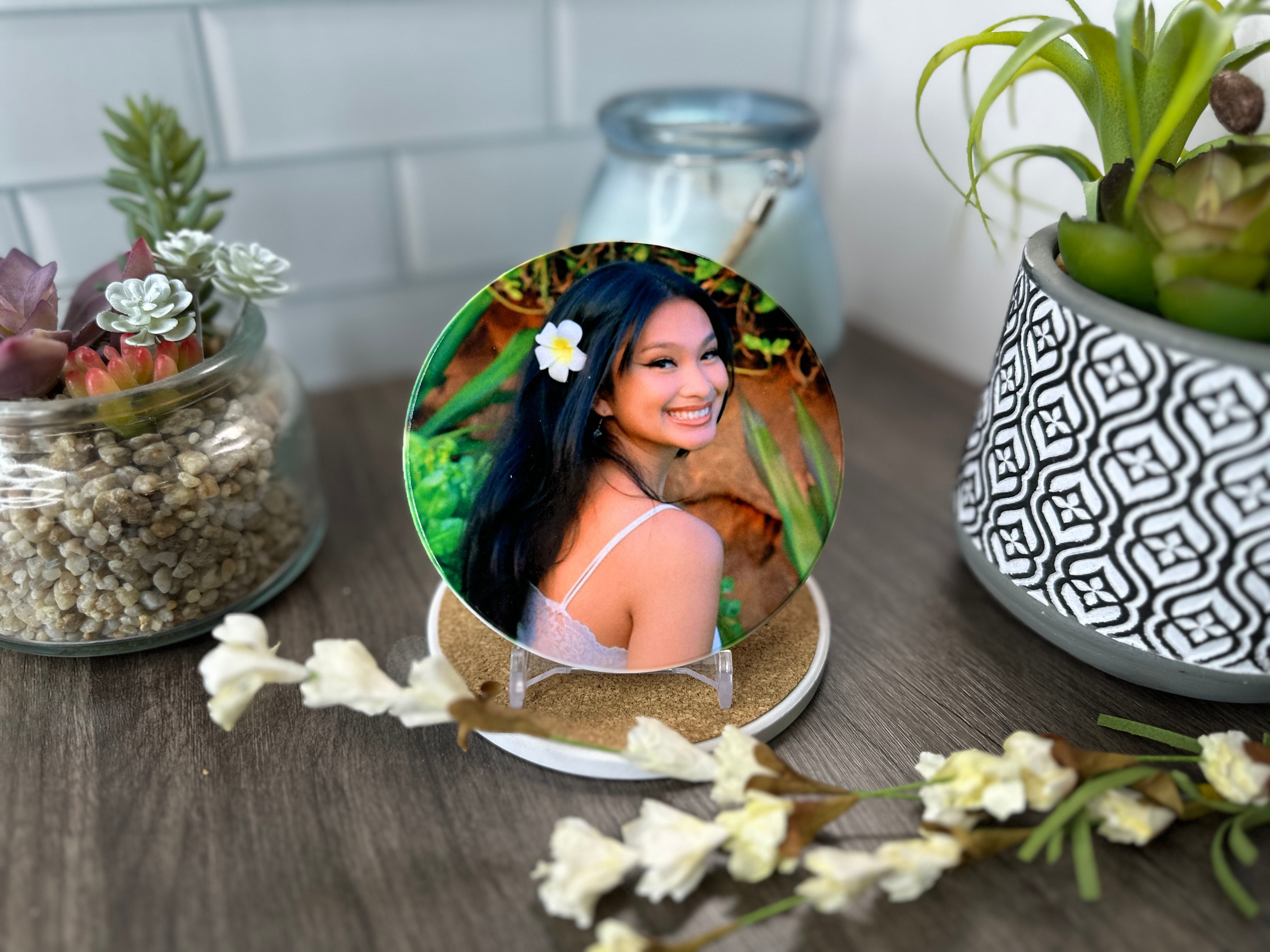 Personalized Coasters | Custom Photo | Free Holder with Set of 4, 6 or 8