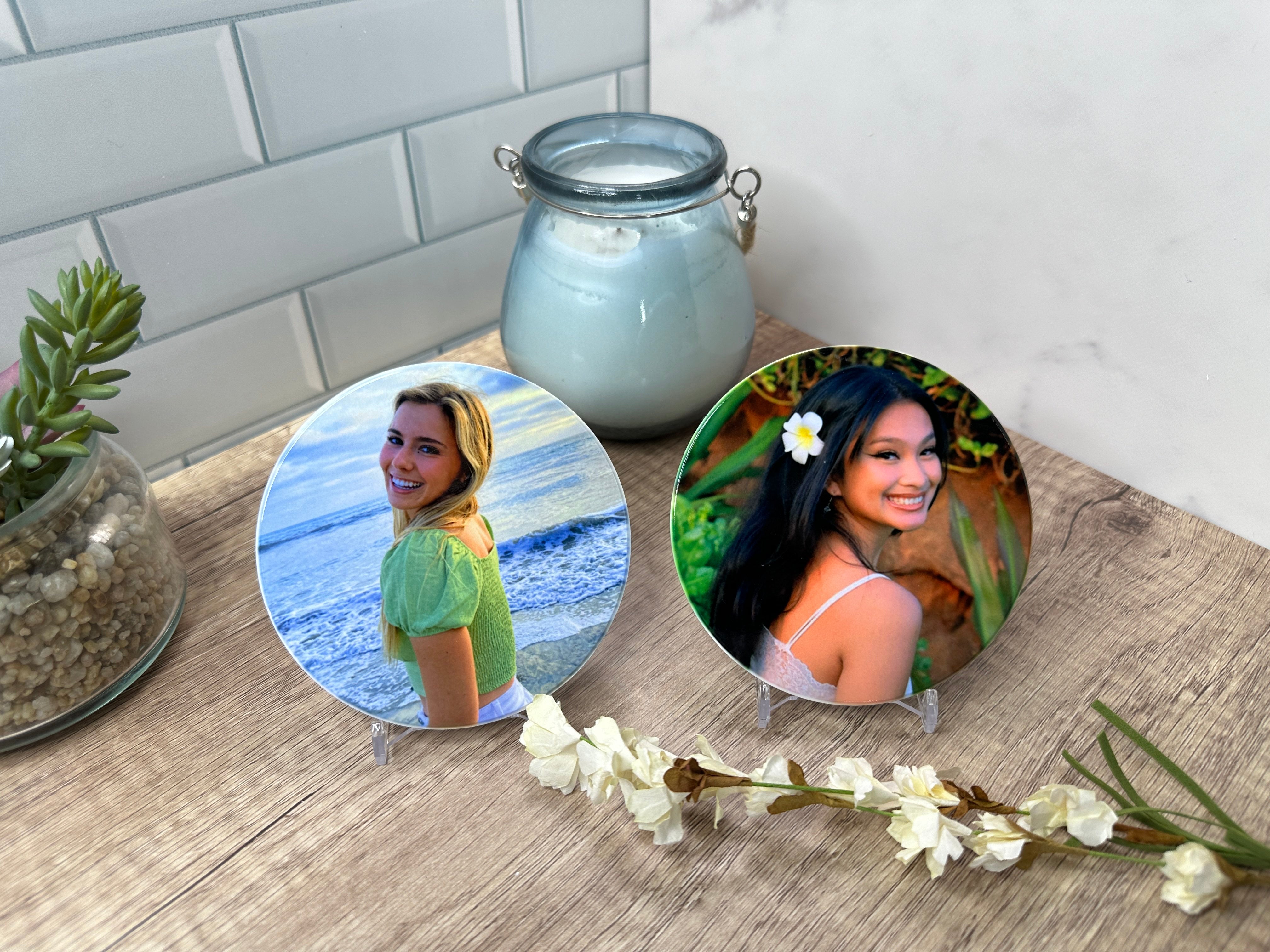 Personalized Coasters | Custom Photo | Free Holder with Set of 4, 6 or 8