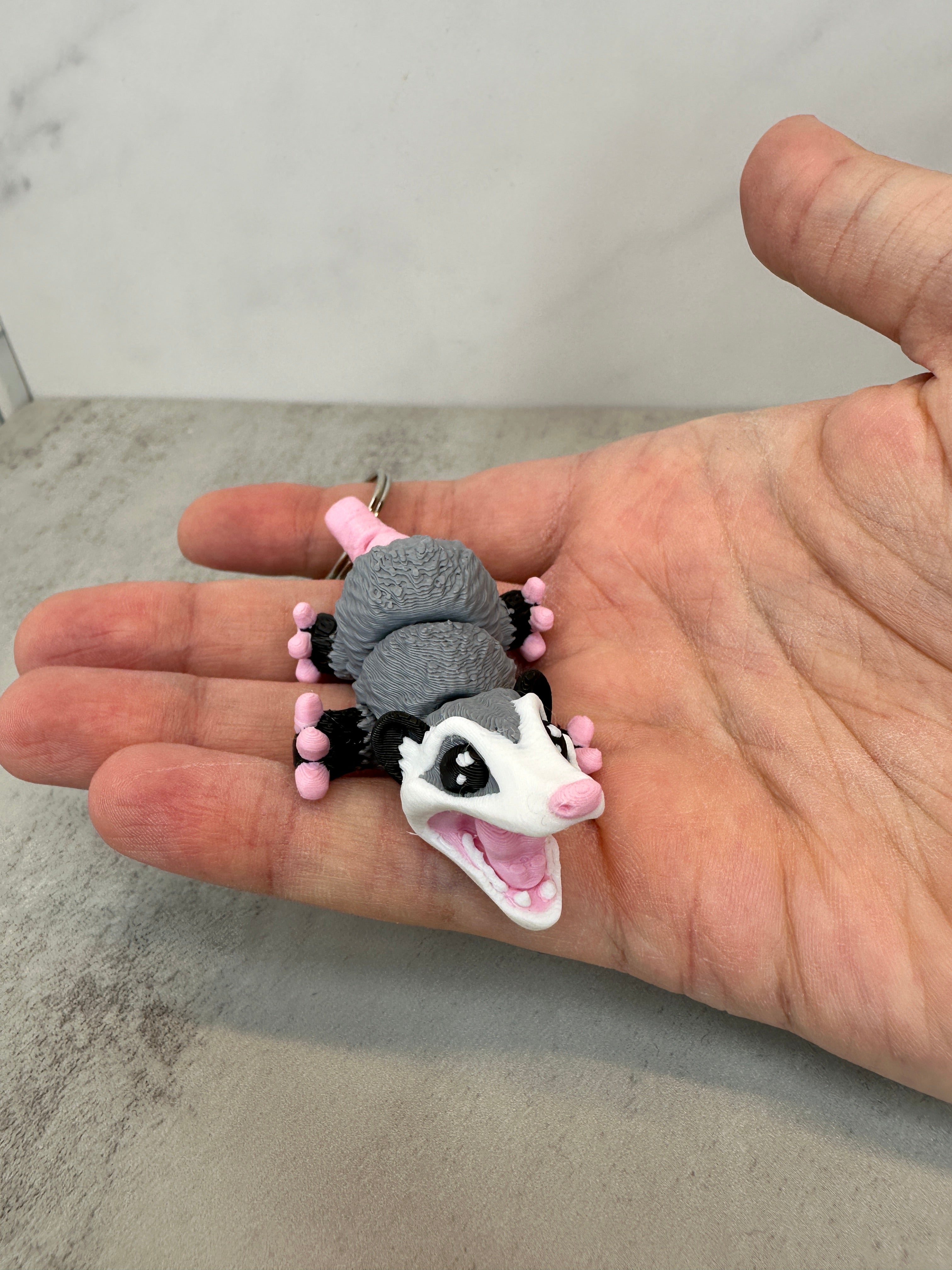 Cute Opossum Keychain