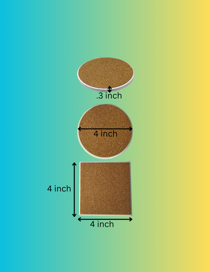 Personalized Coasters | Custom Photo | Free Holder with Set of 4, 6 or 8