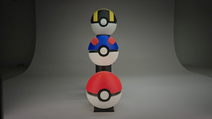 3-Tier Classic Pokeball Display Stand