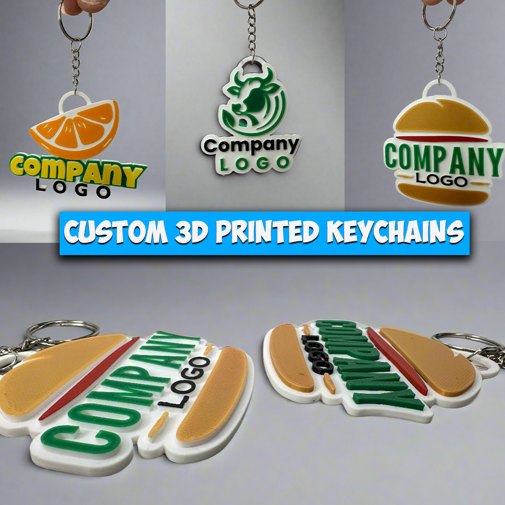 Custom 3D Printed Keychain – PrintMix Studios