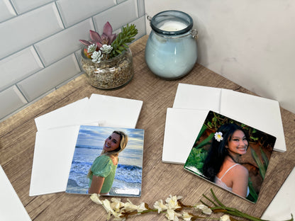 Personalized Coasters | Custom Photo | Free Holder with Set of 4, 6 or 8