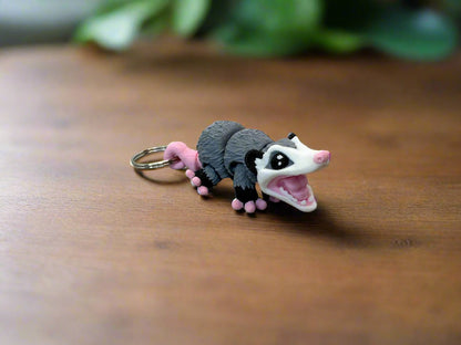 Cute Opossum Keychain