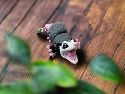 Cute Opossum Keychain