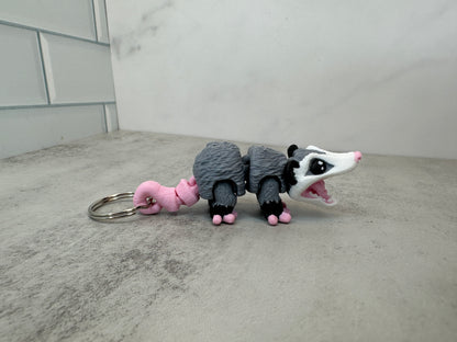 Cute Opossum Keychain